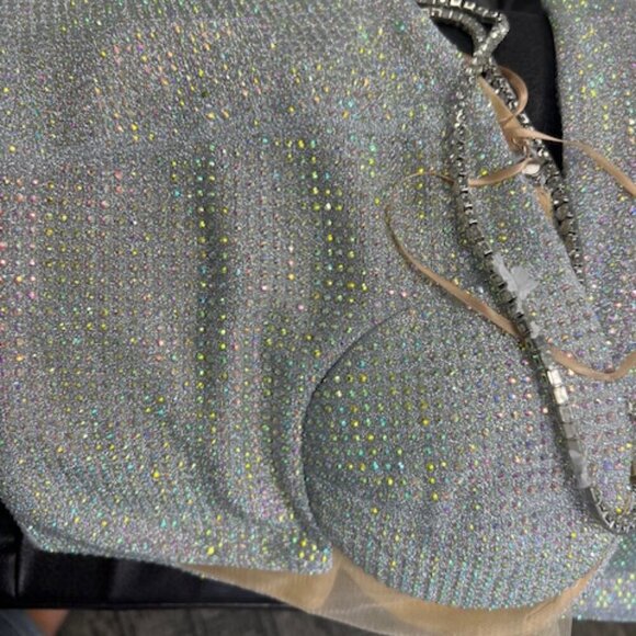 NWT Portia and Scarlett PS329B Two-Piece Homecoming Dress Silver Size 6 - Picture 9 of 12